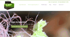 Desktop Screenshot of algen-im-aquarium.de