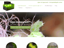 Tablet Screenshot of algen-im-aquarium.de